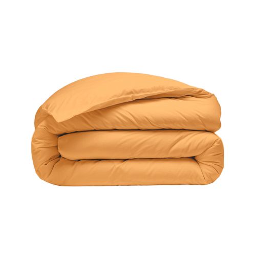 Parure Housse De Couette 140x200 Avec 2 Taies 50x70 Cm En Coton Caramel Studio