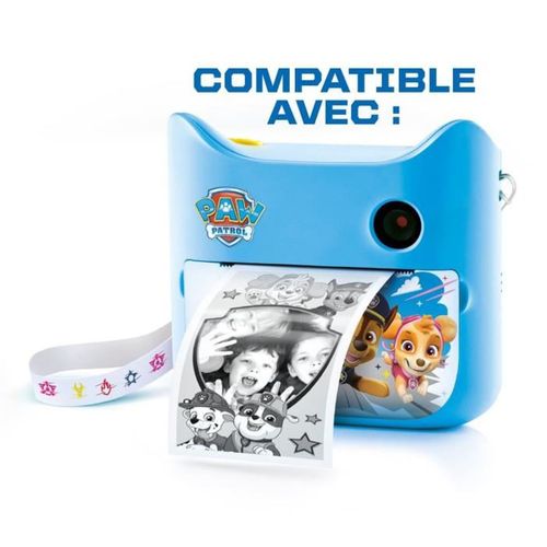 Recharge Appareil Photo Instantané Pat'patrouille – 8 Rouleaux Thermiques, Stickers et Cadres