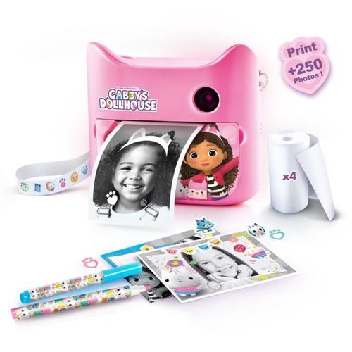 Appareil Photo Instantané Gabby's Dollhouse — Impression Netb, Rechargeable, 4+