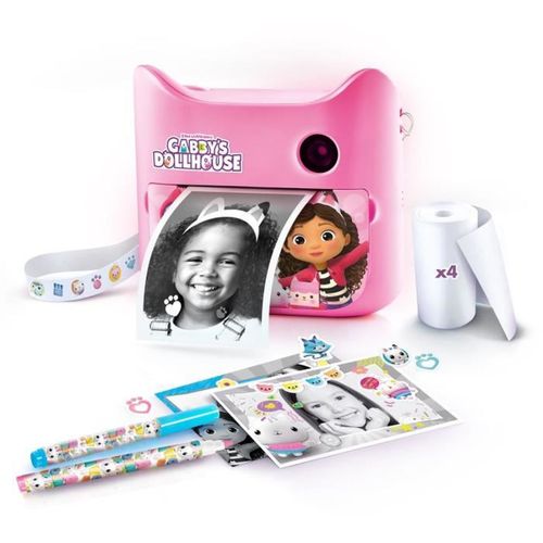 Appareil Photo Instantané Gabby's Dollhouse — Impression Netb, Rechargeable, 4+