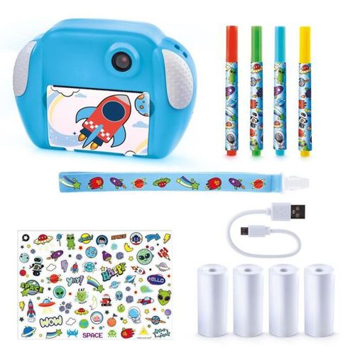Appareil Photo Instantané Junior Thème Fusée — Imprime, Filme, Personnalise
