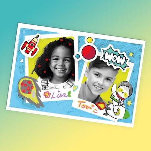 Appareil Photo Instantané Junior Thème Fusée — Imprime, Filme, Personnalise