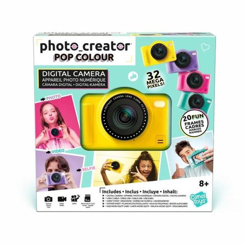 Appareil Photo Numérique Mini Pop Colour - Jaune, 32mp, 32go Inclus