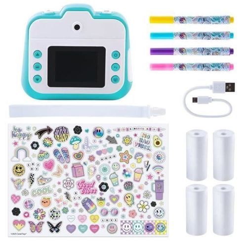 Appareil Photo Instantané Rechargeable Rose Pour Enfants — Imprime +250 Photos