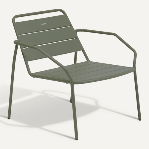 Fauteuil Salon Extérieur Métal Phuket Vert Laurier Hespéride