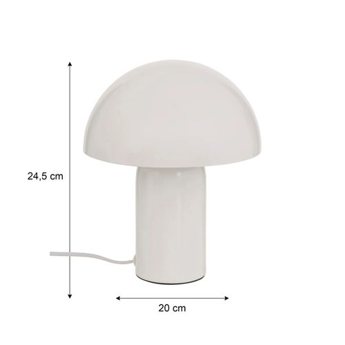 Lampe à poser H. 24,5 cm LITO Blanche
