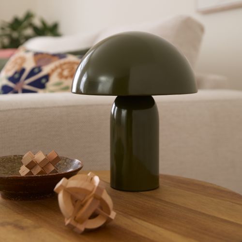 Lampe à poser H. 24,5 cm LITO Kaki vue d'ambiance 1