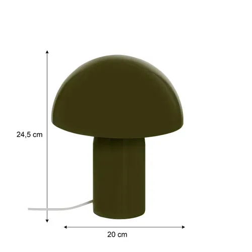 Lampe à poser H. 24,5 cm LITO Kaki