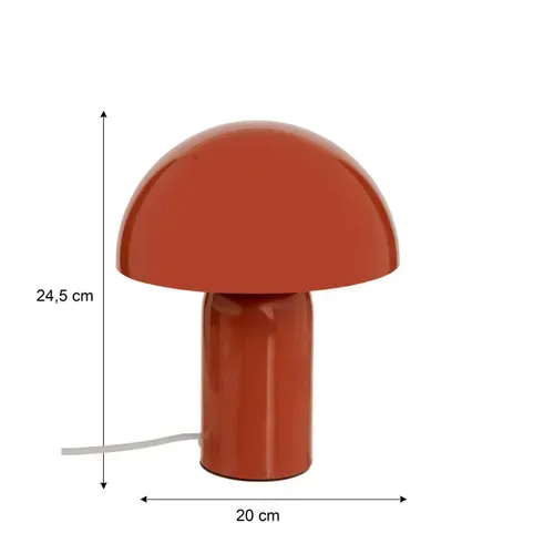 Lampe à poser H. 24,5 cm LITO Terracotta