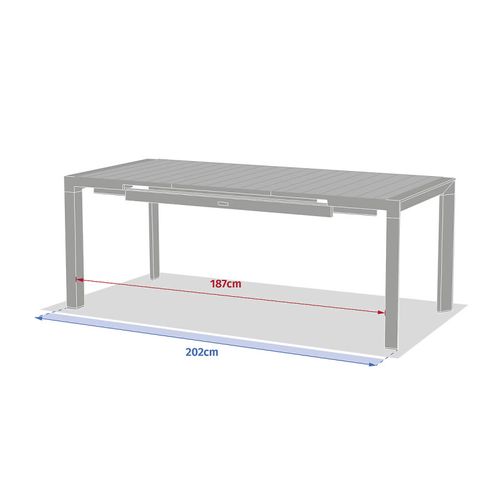 Table De Jardin Extensible 8p. Evasion Lin Et Laurier Hespéride