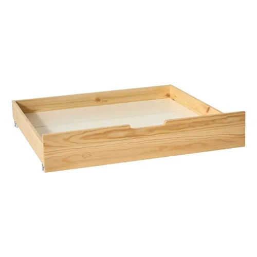 Lit cabane avec 2 tiroirs BOSCO pin