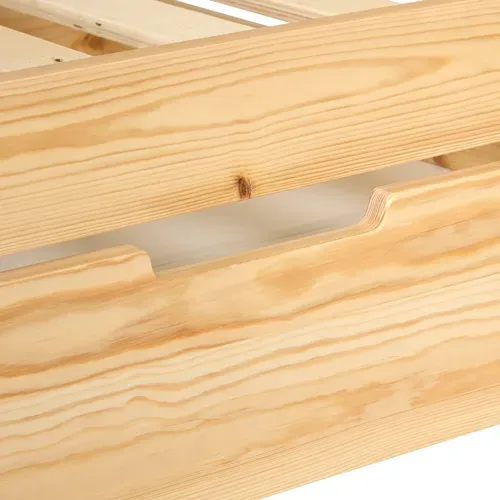 Lit cabane avec 2 tiroirs BOSCO pin