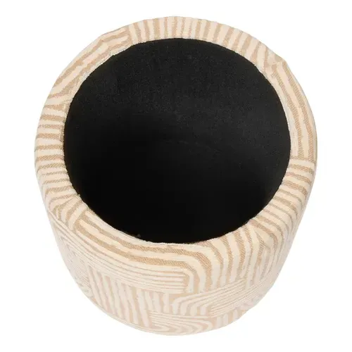Pouf Coffre D31 Cm Nubo Chenille Beige