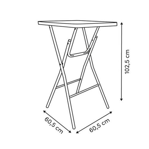 Table De Bar Pliante Flexy Plus Noir
