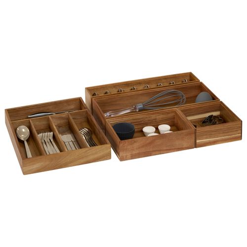 Organiseur Tiroir Tidy Smart Acacia 15x23cm