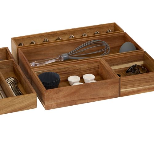 Organiseur Tiroir Tidy Smart Acacia 15x23cm