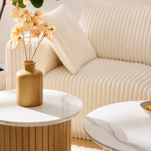 Table Basse D45 Homelya Effet Marbre