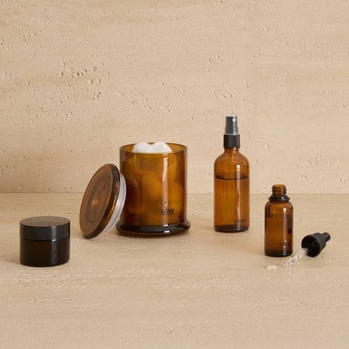 Pot à Crème 50ml En Verre Marron