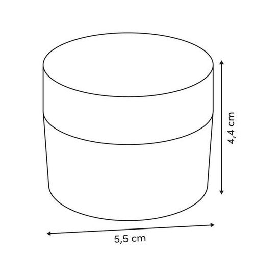Pot à Crème 50ml En Verre Marron