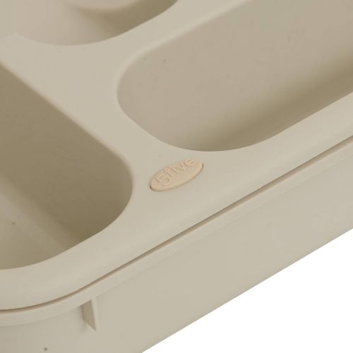 Range-couverts Poly Extensible 6 Compartiments Beige