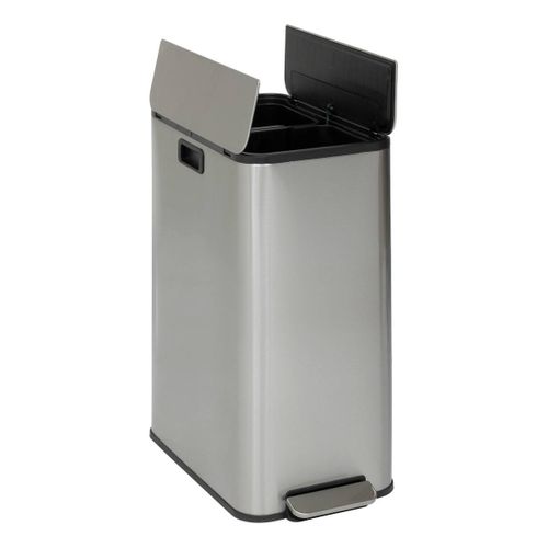 Poubelle Delta Avec Pedale 2x28l Inox