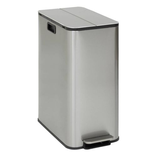 Poubelle Delta Avec Pedale 2x28l Inox