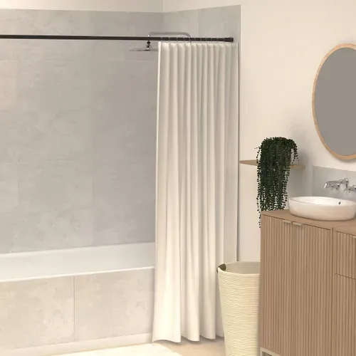 Tringle De Douche Extensible Noir 250cm