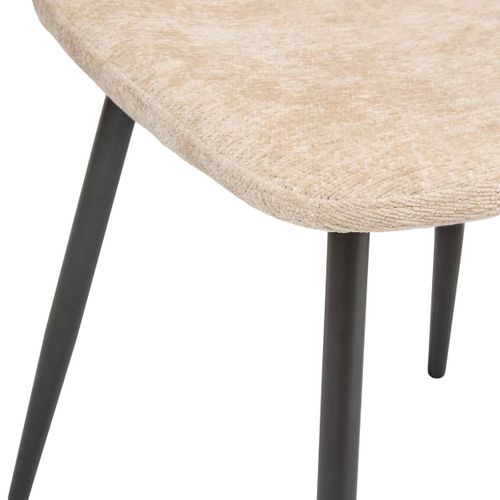 Chaise Tissu Chenille Tyka Beige