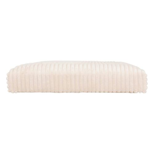 Pouf Pliant Double Arum Côtelé 76 X 38 Cm Ivoire