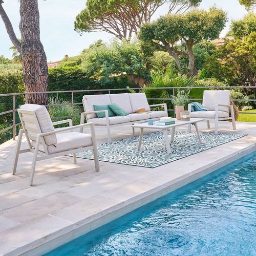 Salon Extérieur 5 Places Luzane Argile Hespéride