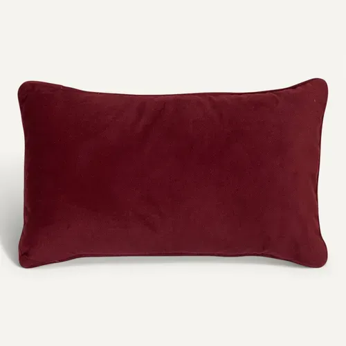 Coussin Lilou Rouge Grenat 50x30cm