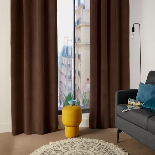 Rideau 140x260 cm LILOU Marron
