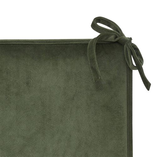 Galette De Chaise Lilou Vert Kaki 38x38cm