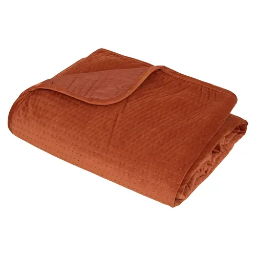 Dessus de lit 240x260+2 taies LILOU Terracotta