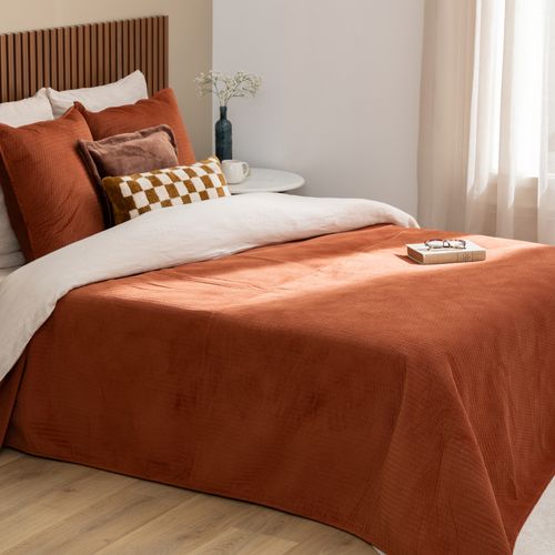 Dessus de lit 240x260+2 taies LILOU Terracotta