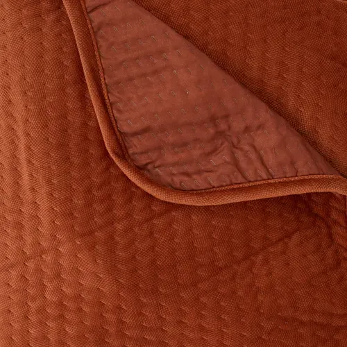 Dessus de lit 240x260+2 taies LILOU Terracotta