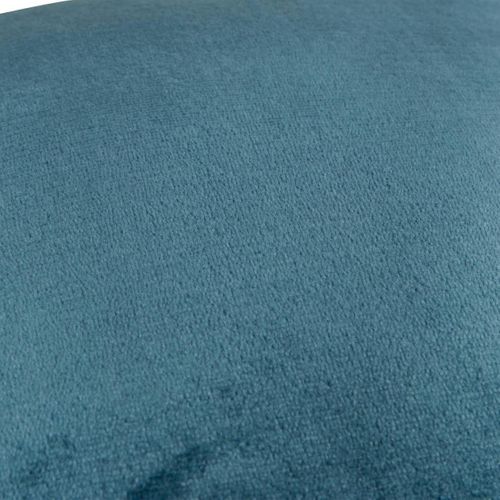 Coussin En Flanelle Uni "ollis" 38x38cm Bleu égéen