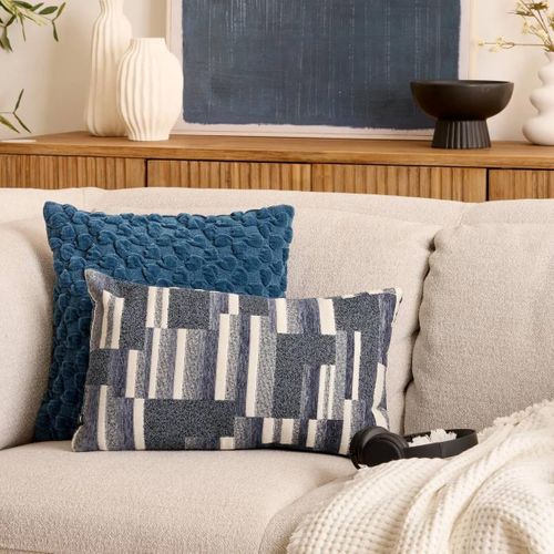 Coussin Calix Bleu Encre 50x30cm