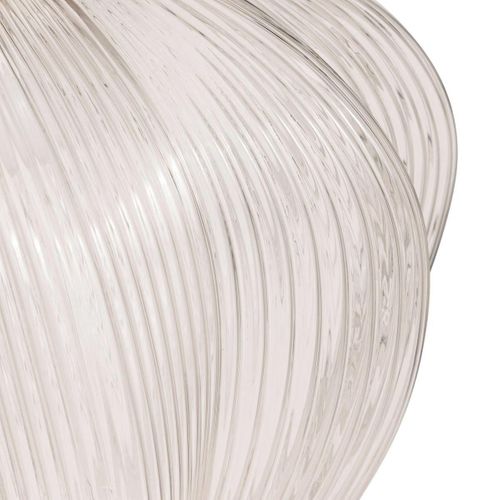 Lampe Suspension En Verre "phylas" 37cm Transparent