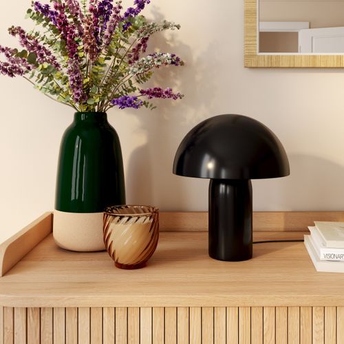 Lampe à poser H. 24,5 cm LITO Noire