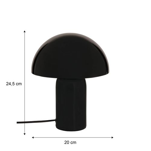 Lampe à poser H. 24,5 cm LITO Noire