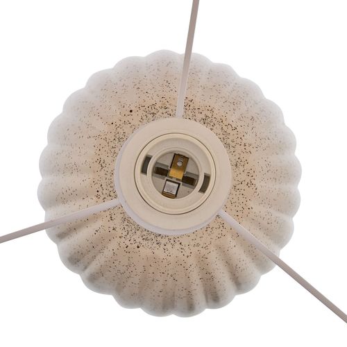 Lampadaire Cylindrique En Grès Kenan - Beige