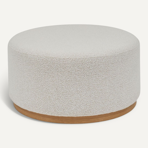 Pouf XL En Bouclette Nesky - Blanc
