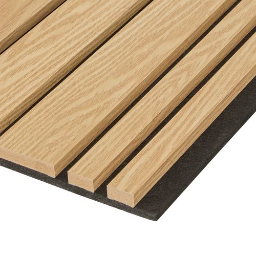 Panneau mural large 240x60 cm COLVA Naturel/Noir