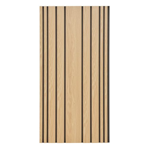Panneau mural large 120x60 cm COLVA Naturel/Noir vue de face