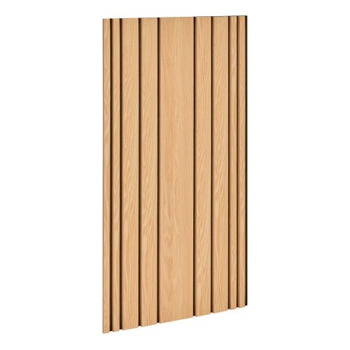 Panneau mural large 120x60 cm COLVA Naturel/Noir vue 3/4