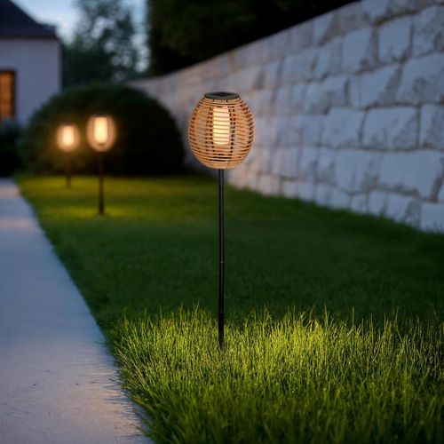 Balise Solaire D'extérieur "cuba" 65cm Beige