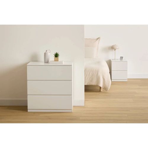 Chevet 2 Tiroirs 38 Cm Dolo Blanc 5five