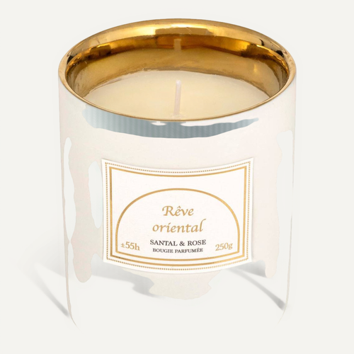 Bougie Parfumée Lucia 250g Pot Céramique Santal