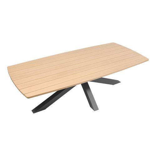 Table De Jardin 10 Places Oraclion Effet Bois Pied étoile Hespéride